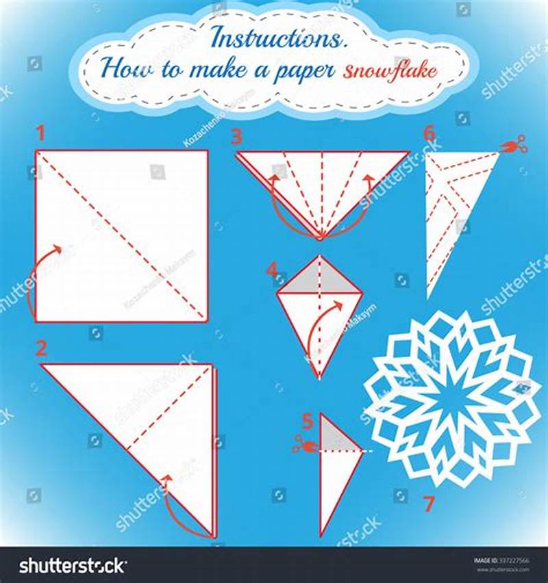 Snowflakes Origami Pattern