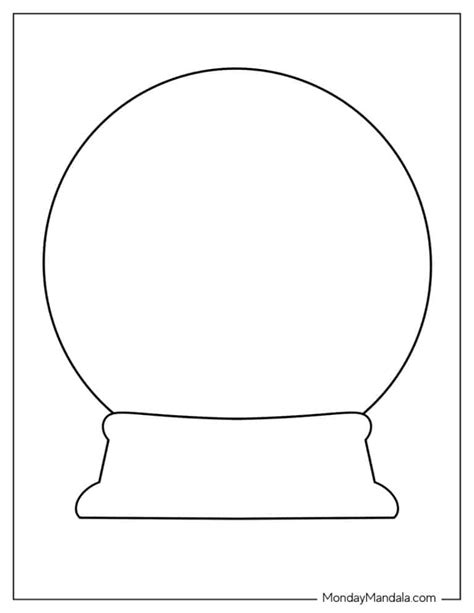Snowglobe Template Printable