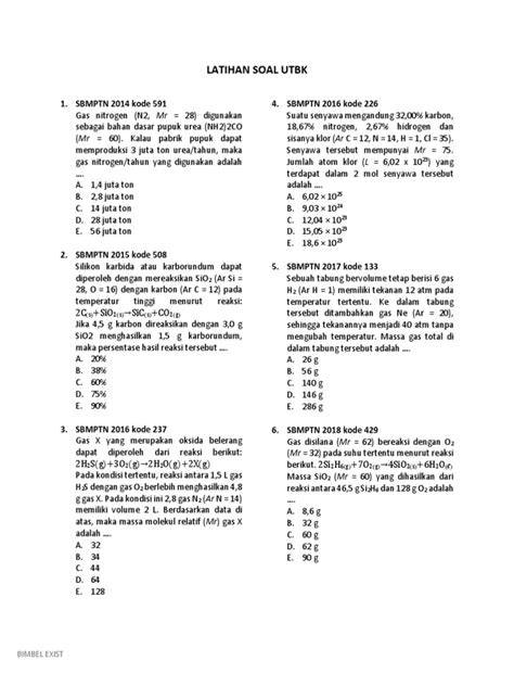 Soal UTBK