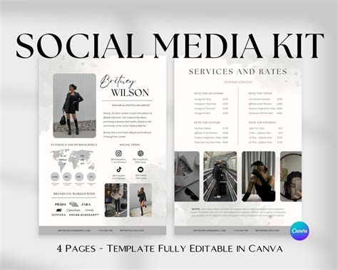 Social Media Kit Template