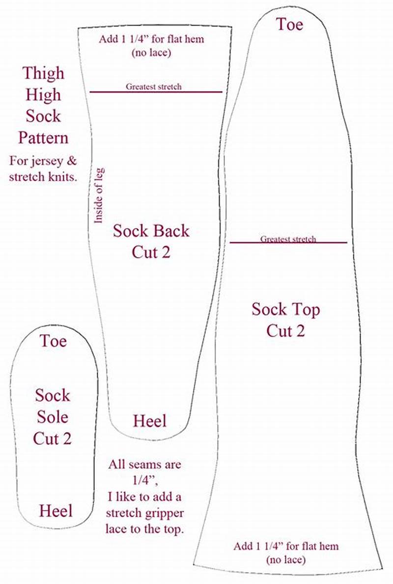 Socks Sewing Pattern