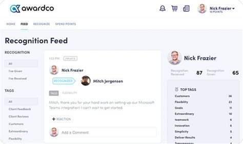 Software For Recognition And Rewards Catalogs Integration