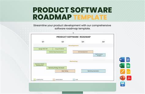 Software Roadmap Template Excel