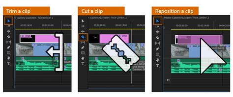 Tampilan software editing video menunjukkan timeline dengan klip yang bisa di-trim