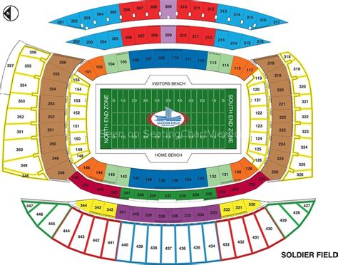 Soldier Field Detailed Seating Chart