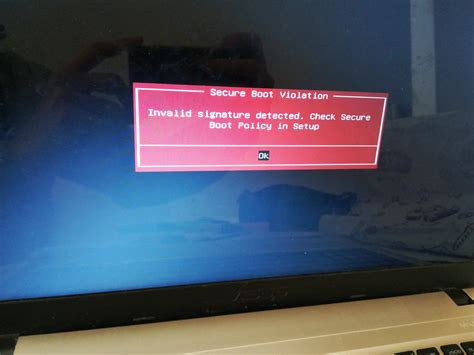 Solution Secure Boot Error