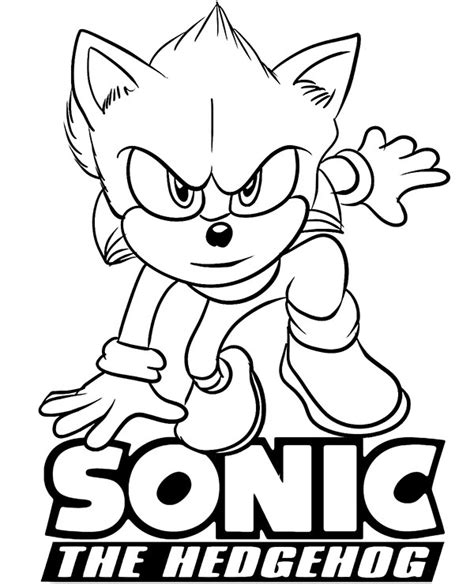 Sonic Printable Color Pages