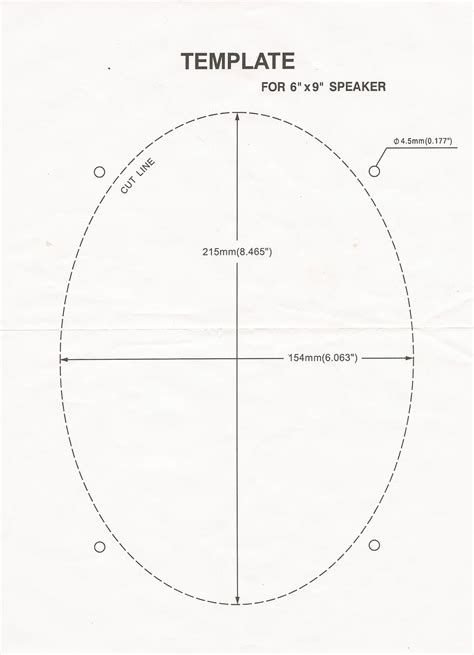 Speaker Cut Out Templates