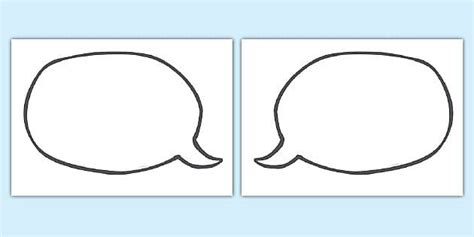 Speech Bubbles Template