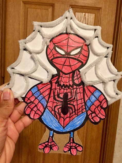 Spider Man Turkey Disguise Template