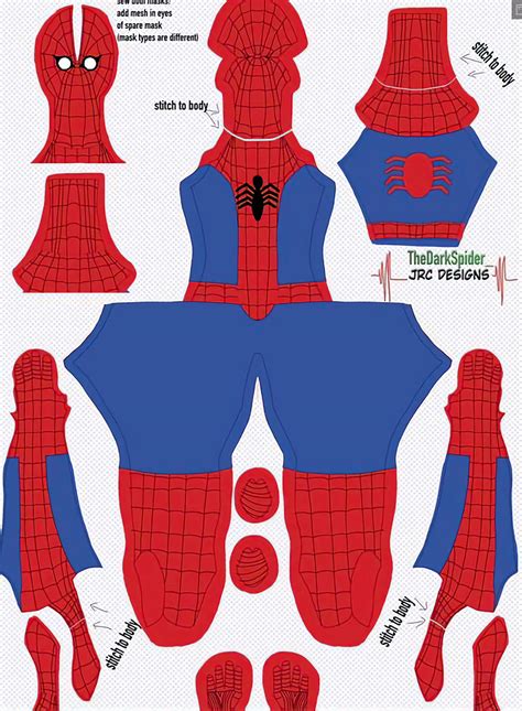 Spiderman Suit Template