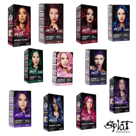 Splat Hair Dye Color Chart
