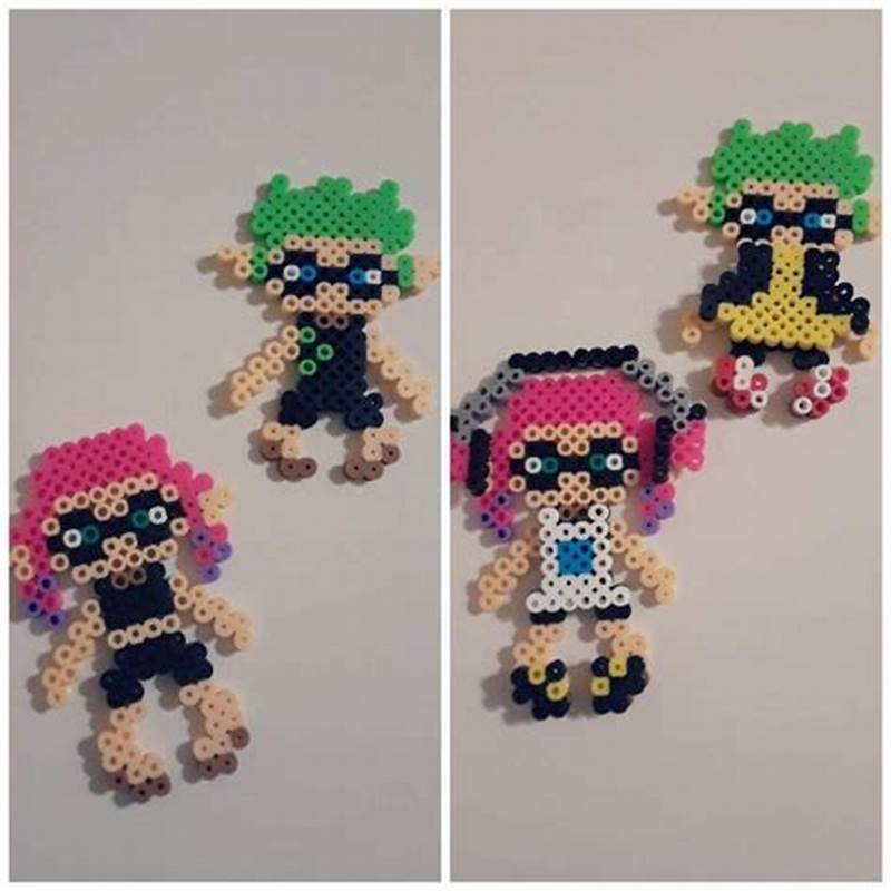 Splatoon Perler Bead Pattern
