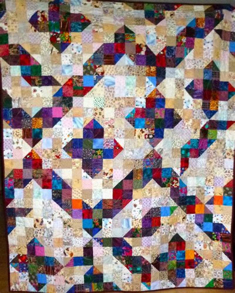 Split Nine Patch Quilt Pattern