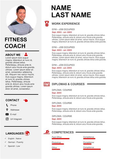 Sports Resume Templates