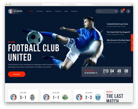 Sports Team Website Template