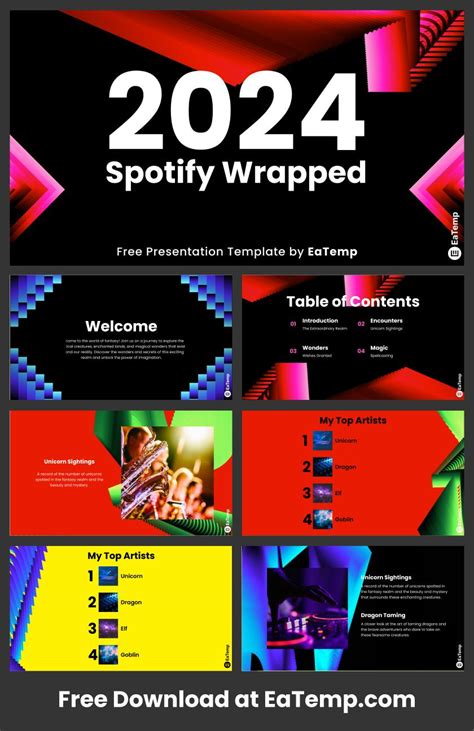 Spotify Wrapped Slideshow Template