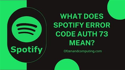 Understanding Spotify Error Code Auth 2