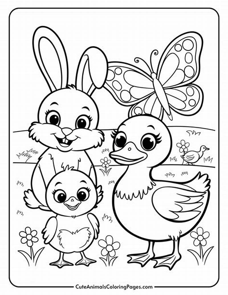 Spring Animal Coloring Pages