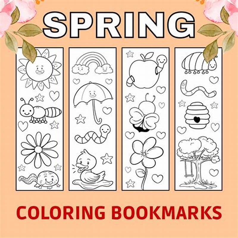 Spring Bookmarks Free Printable