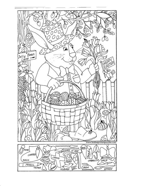 Spring Hidden Pictures Printable