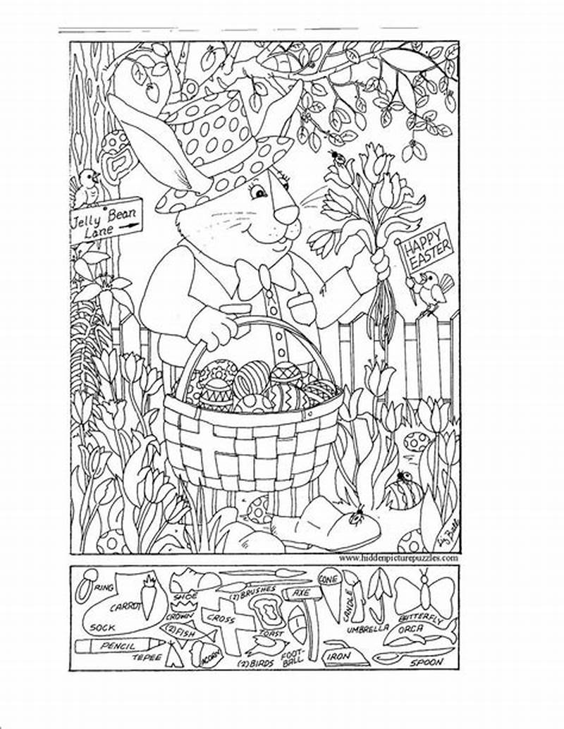 Spring Hidden Pictures Printable