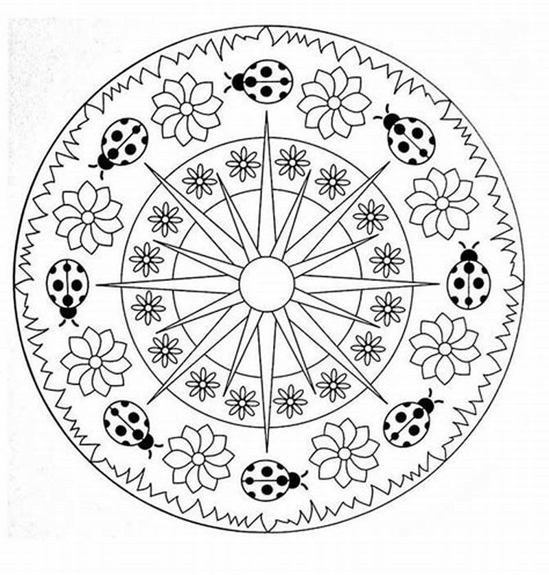 Spring Mandala Coloring Pages Free Printable