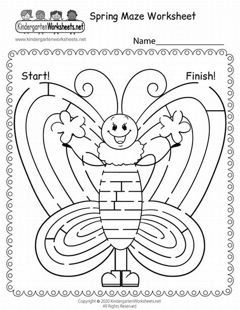 Spring Mazes Free Printable