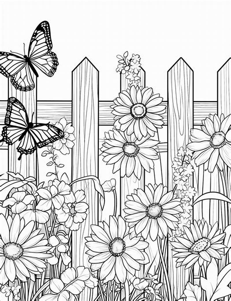 Spring Nature Coloring Pages