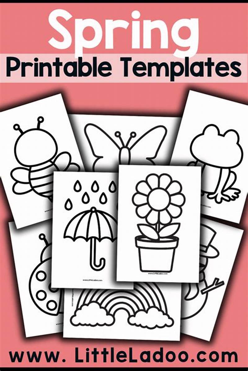 Spring Templates Printable