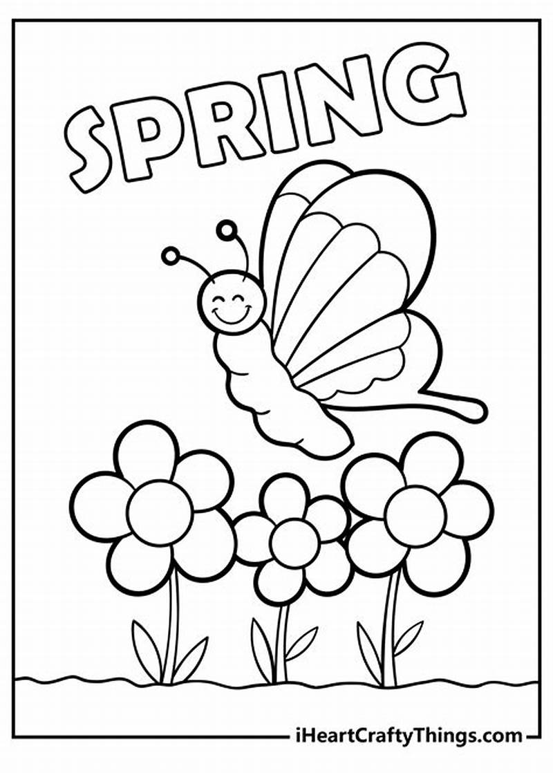 Spring Time Coloring Page
