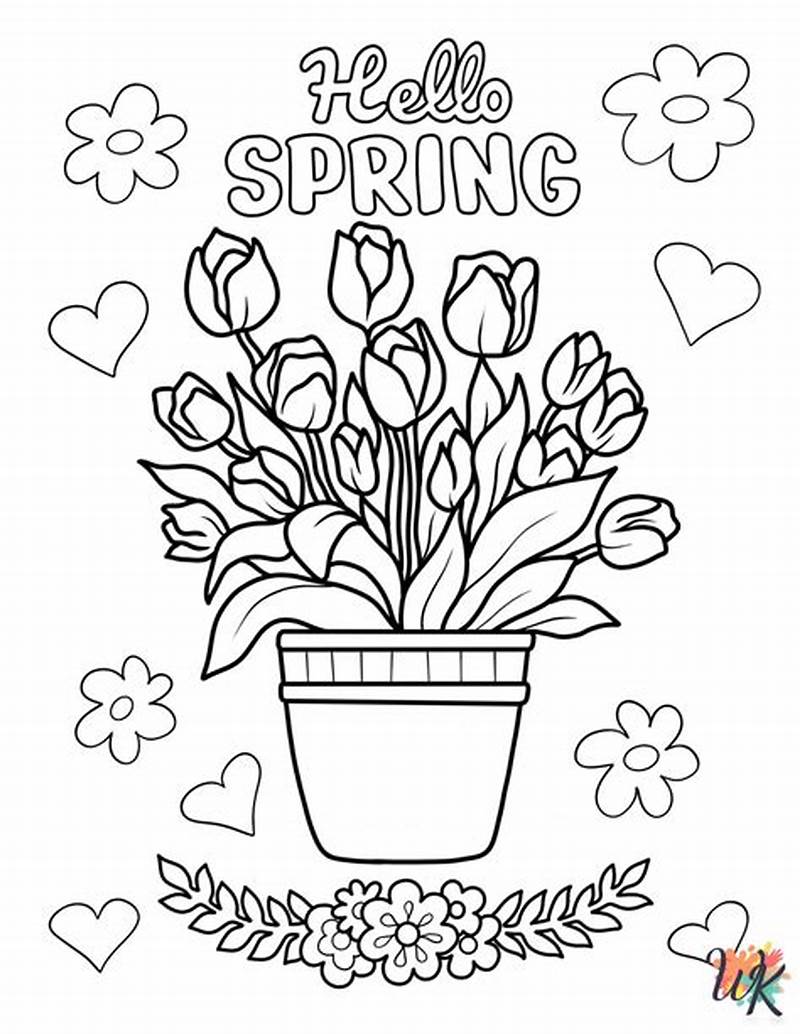 Springtime Coloring Pages Printable
