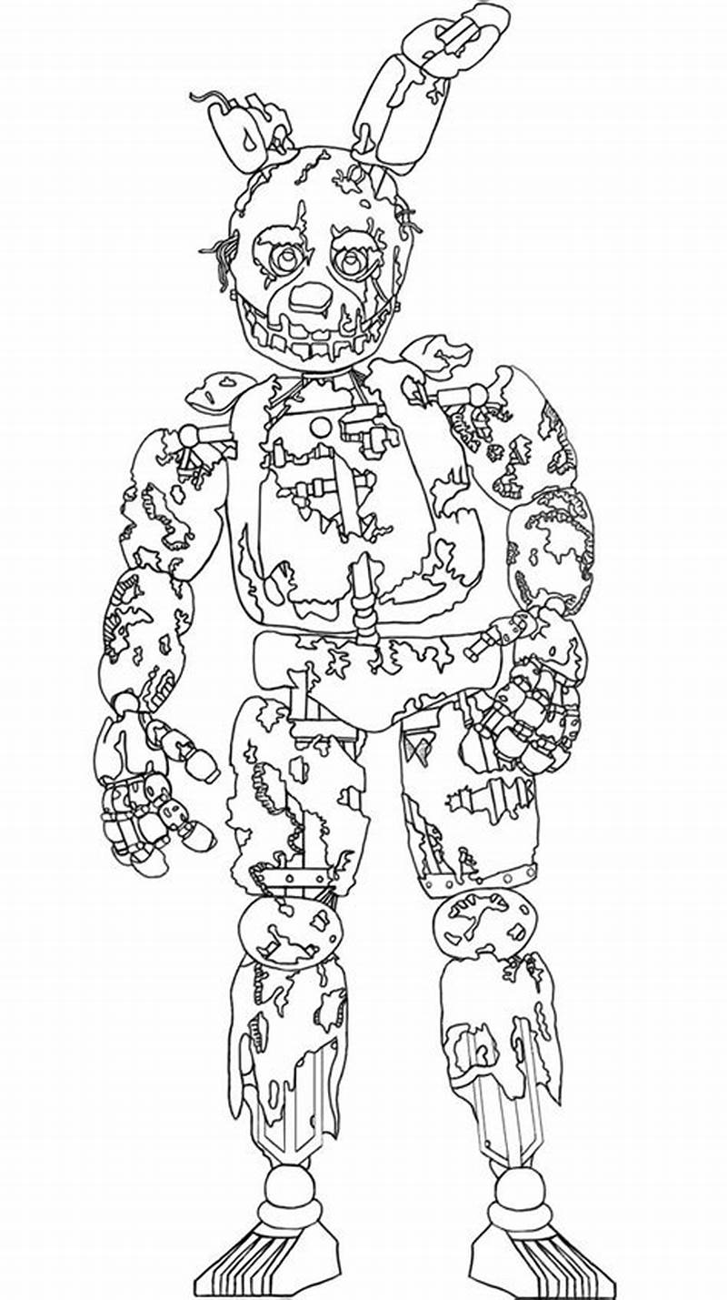 Springtrap Fnaf Coloring Pages