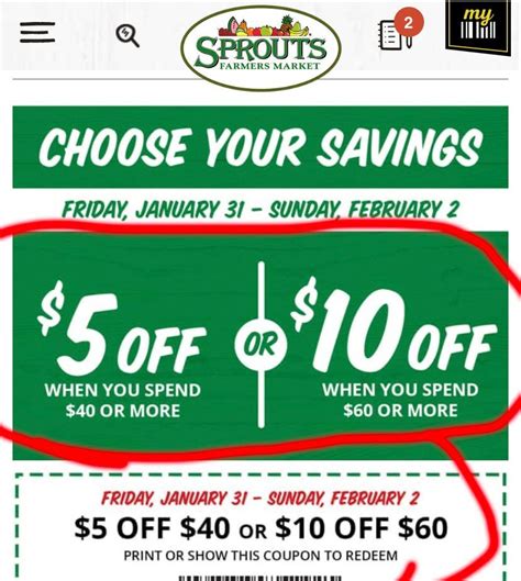 Sprouts Coupons $10 Off Printable