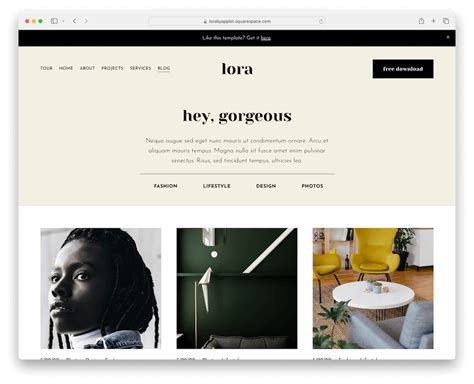 Squarespace Blog Template