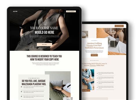 Squarespace Landing Page Templates