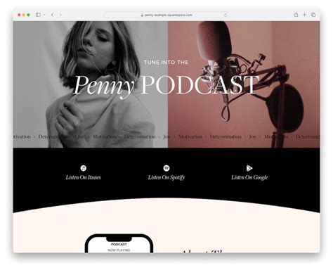 Squarespace Podcast Template