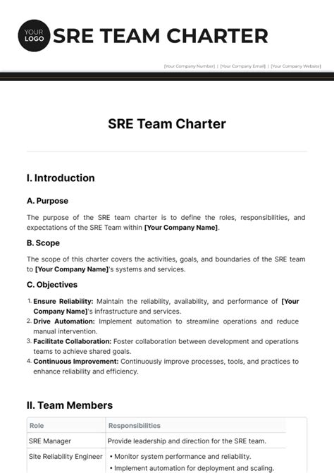 Sre Charter