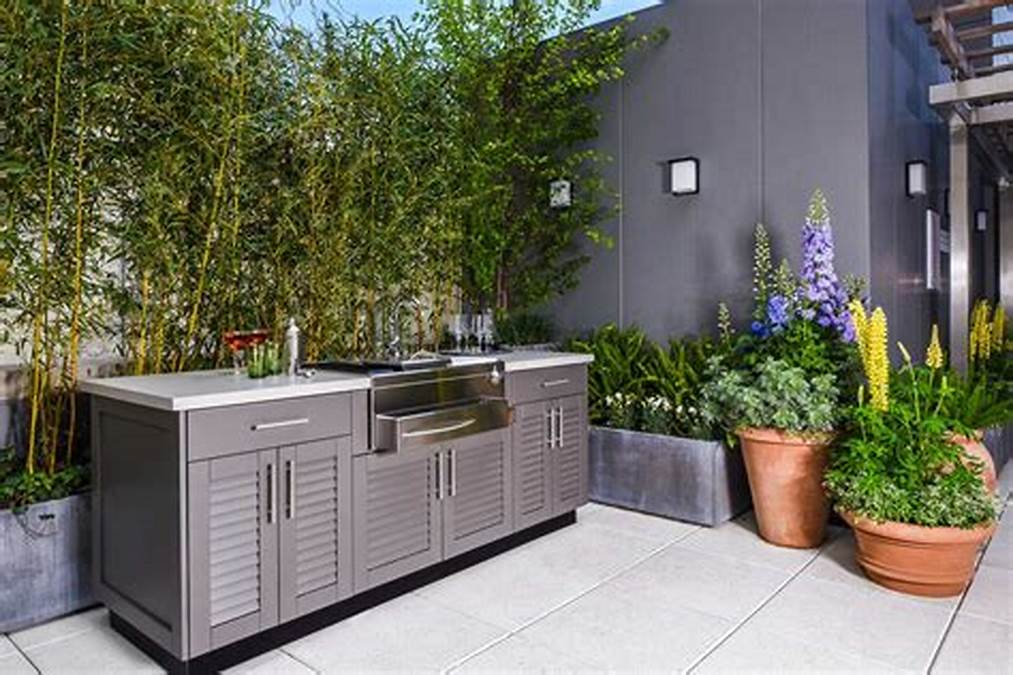 Stainless Steel Outdoor Kitchen Design Ideas