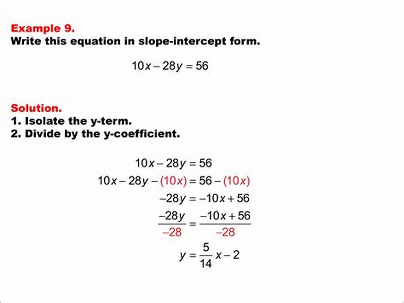 Standard Form Examples