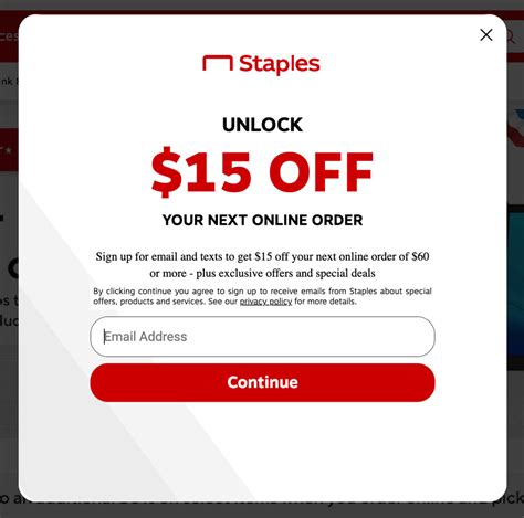 Staples Coupon Code $15 Off $60 Printable