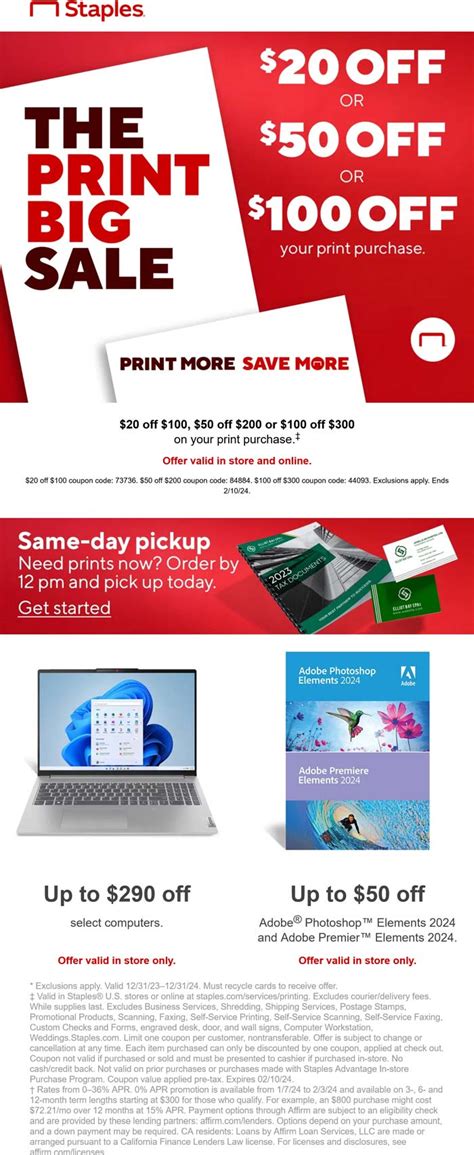 Staples Coupon Code $20 Off $100 Printable