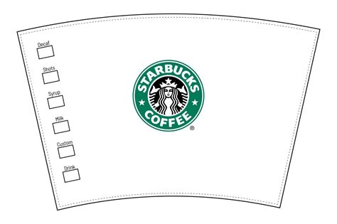 Starbucks Coffee Cup Template