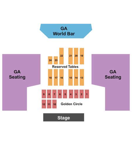 Starland Ballroom Seating Chart