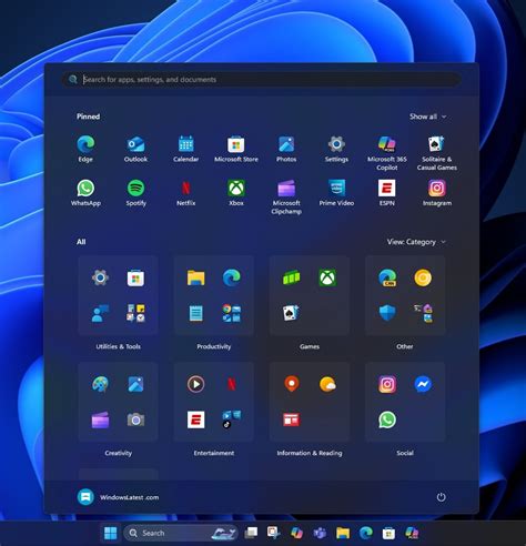 Start Menu Windows