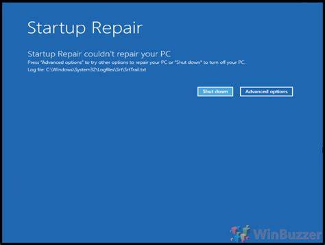 Startup Repair diagnosis