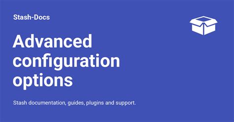 Stash App Report Options
