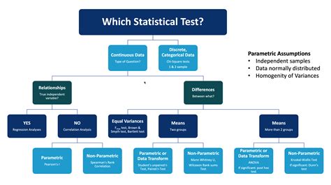 Statistical Test Decision Chart