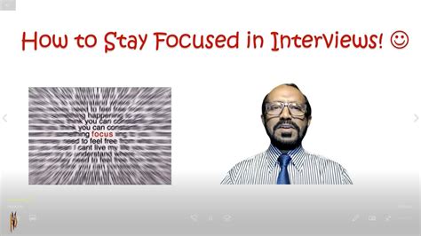 Staying Focused During the Interview Process