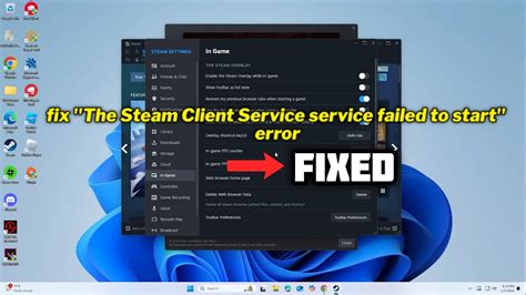 Steam Client Service Failed to Start